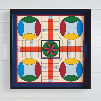 Parcheesi Game Board Tray Grandin Road