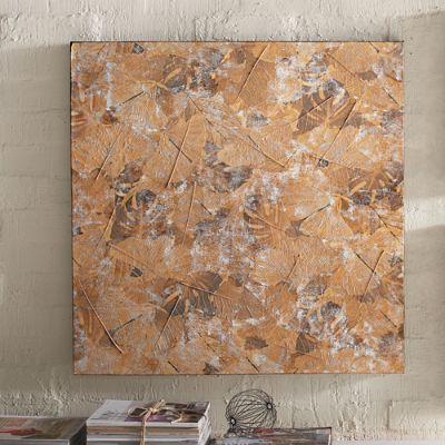 Metallic Falling Leaves Wall Art | Grandin Road