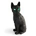 Black Cat with Glowing Eyes | Grandin Road