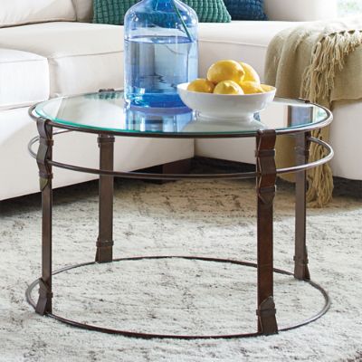 Metal Strap Coffee Table | Grandin Road