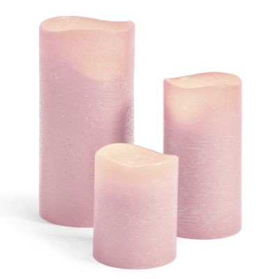 Flameless Textured Battery Operated Candle Grandin Road