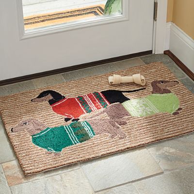 Cozy Dachshund Entry Mat Grandin Road