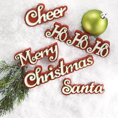 Christmas Word Ornaments 
