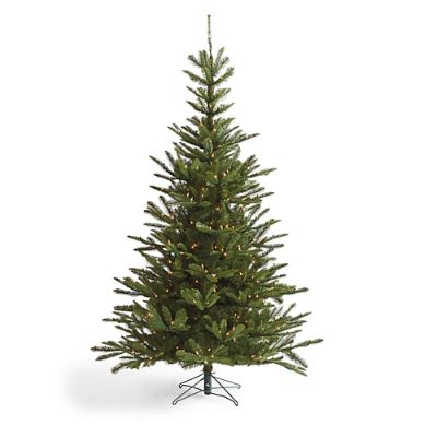 Pre-Lit Noble Fir Artificial Christmas Tree | Grandin Road