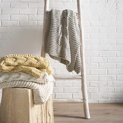 Chunky Knit Throw Grandin Road