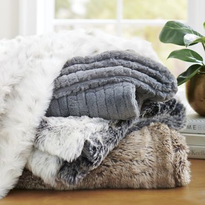Faux Fur Throw Grandin Road