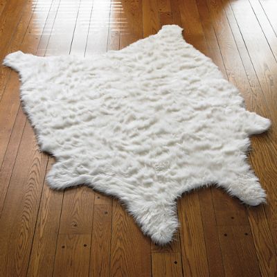 Faux Fur Sheepskin Rug Grandin Road