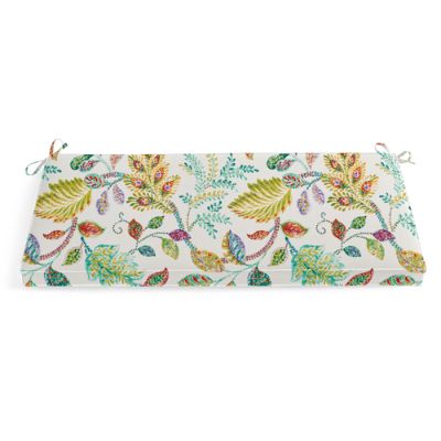 Double Piped Patterned Bench Cushion Grandin Road