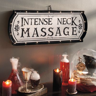 Intense Neck Massage Marquee Sign Grandin Road 
