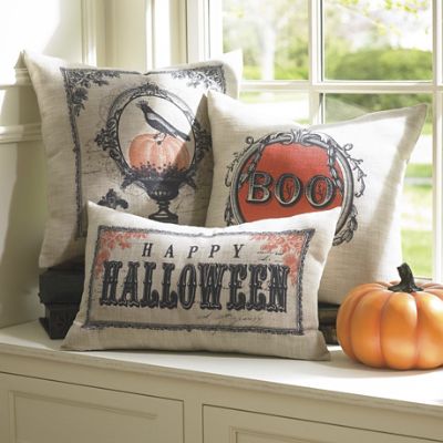 Happy Halloween Vintage Pillow