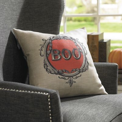 Boo Vintage Halloween Pillow Grandin Road