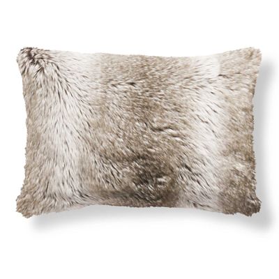 Faux Fur Lumbar Pillow | Grandin Road