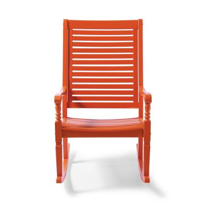 Nantucket Rocking Chair in Orange | Grandin Road