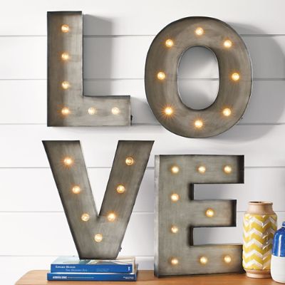 LOVE Light Up Letters Sign Grandin Road