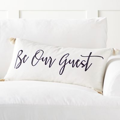 Be Our Guest Lumbar Pillow