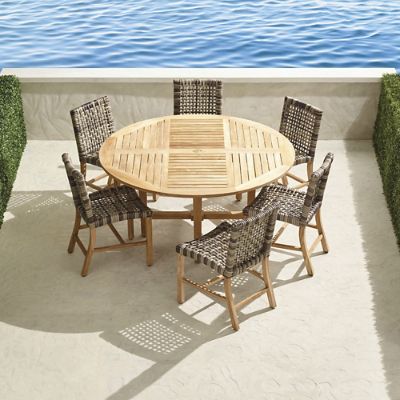 7 piece round discount outdoor dining set