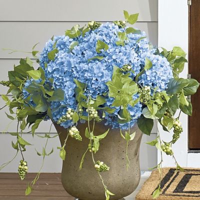 Haley Blue Hydrangea Urn Filler Grandin Road