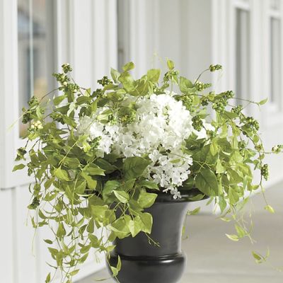 Haley White Hydrangea Urn Filler Grandin Road