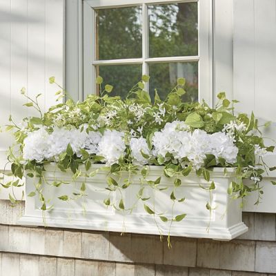 White Garden Window Box Filler