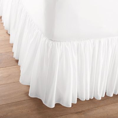 Cotton Voile Bed Skirt | Grandin Road