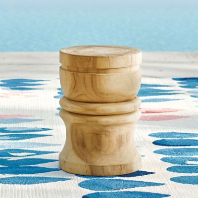 Kendall Teak Stool Grandin Road