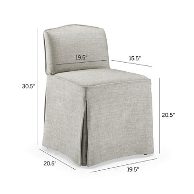 Vanity discount chair slipcover