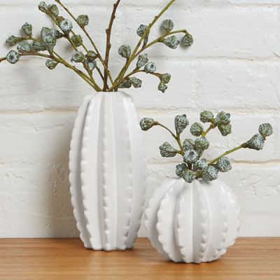 Ceramic Cactus Vases, Set of Two Grandin Road