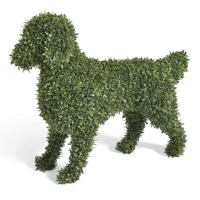 Faux Boxwood Garden Dog, Charlie Grandin Road