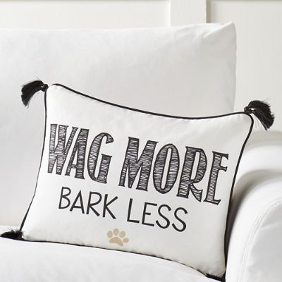 Wag more bark less pillow top