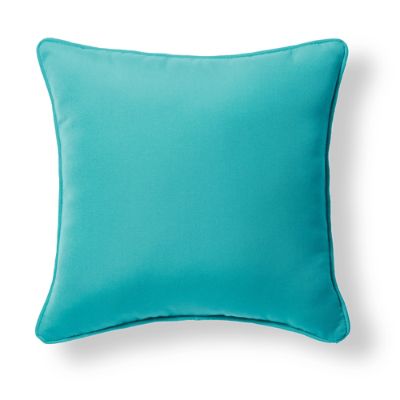 Piped Square Outdoor Pillow | Grandin Road