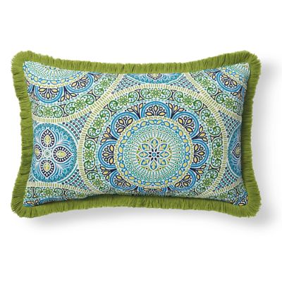 Fringe Lumbar Outdoor Pillow Grandin Road