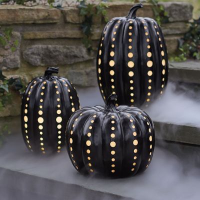 LARGE ELECTRIC LIGHT UP HALLOWEEN PUMPKIN ~JACK 'O LANTERN