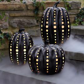 Black Illuminated Pumpkin