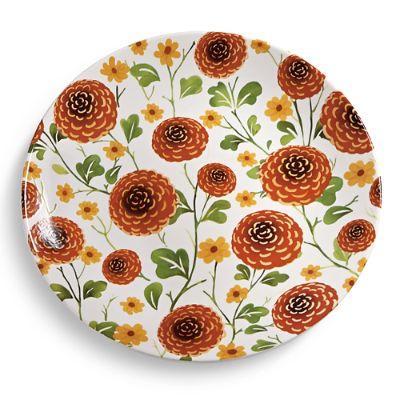 Fall Floral Dinner Plates, Set of Four | Grandin Road