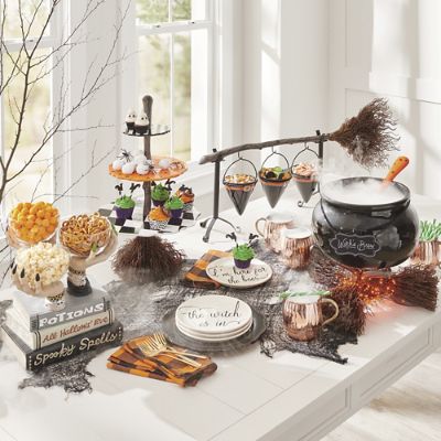 Witch’s Broomstick Blvd 2024 Tiered Tray Halloween Decor