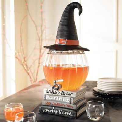 Witch's Brew Pumpkin Beverage Dispenser | Grandin Road