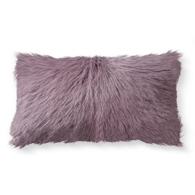 Mongolian Goat Fur Lumbar Pillow Grandin Road