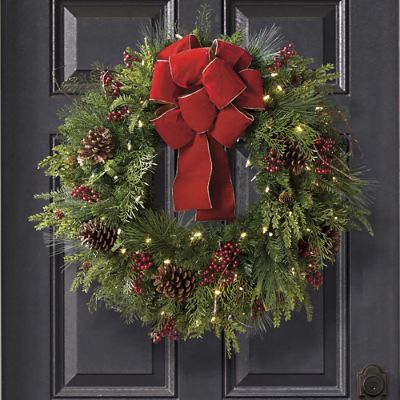 Holiday Living 4.5-in W Red Bow in the Decorative Bows & Ribbon department  at