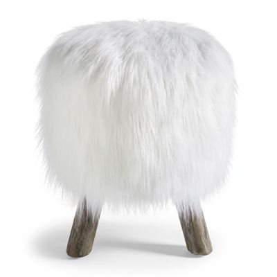 Gypsy Faux Fur Ottoman Grandin Road