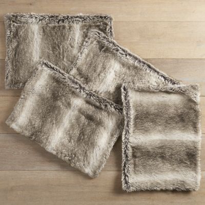 Faux Fur Placemat Grandin Road