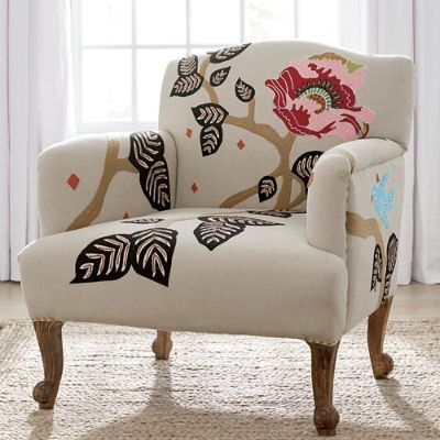 Linnet Embroidered Armchair