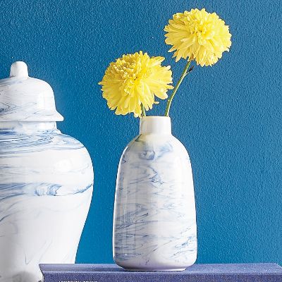 Marbled Bottleneck Vase Grandin Road