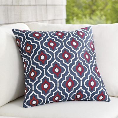 Hampton Quatrefoil Outdoor Pillow Grandin Road