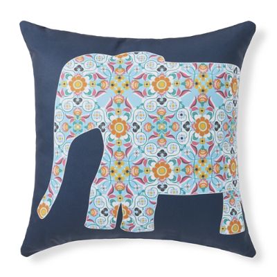 Harlow Ellie/Navy Outdoor Pillow Grandin Road