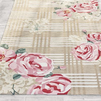 Garden Plaid Outdoor Rug | Grandin Road