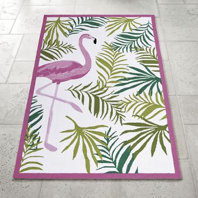 Fancy Flamingo Outdoor Rug Grandin Road