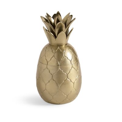 Preppy Pineapple Tropical Christmas Ornament Set