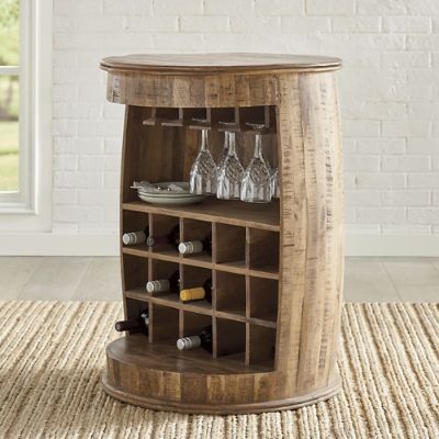 Bottle shaped bar online cabinet