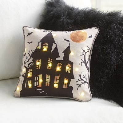 2pc Haunted House hotsell enter at your own risk Long decorative Pillows