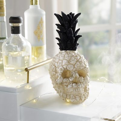 Pineapple Skull Decor Grandin Road